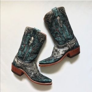 1883 LUCCHESE Wheat Goat Leather Cowboy Boots